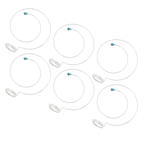 melairo 6 Stück Lupenhalter für Uhrmacher und Juweliere, Lupenlinsen-Stirnband, Lupenkabelhalter, Edelstahldraht von melairo