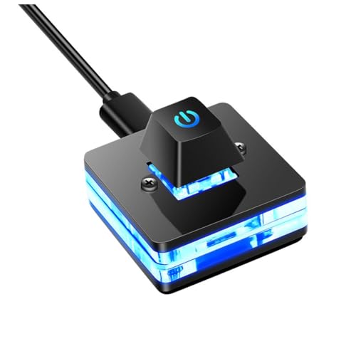melairo Computer-Desktop-Schalter, Blaue LED, Computer-Motherboard, Externer Start, Netzschalter, Verlängerungskabel, Computerschalter EIN/Aus melairo Computer-Desktop-Schalter, Blaue LED, Computer-Motherboard, Externer Start, Netzschalter, Verlängerungskabel, Computerschalter EIN/Aus von melairo