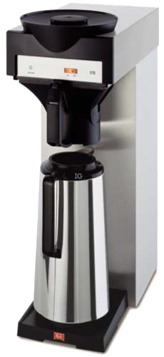 Melitta Filter-Kaffeemaschine 170 MT, silber / schwarz von melitta professional