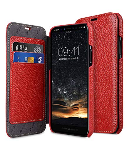 melkco Premium Leder-Schutzhülle für Apple iPhone 11 Pro Max 16,5 cm (16,5 Zoll), Rot von melkco