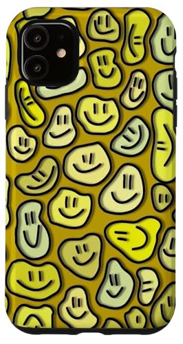 Niedliche ästhetische Trippy Flüssigkeit tropfendes Lächeln Gesicht gelb Hülle für iPhone 11 Niedliche ästhetische Trippy Flüssigkeit tropfendes Lächeln Gesicht gelb Hülle für iPhone 11 von melting smile face kidcore aesthetic fairycore