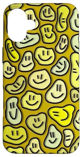 Niedliche ästhetische Trippy Flüssigkeit tropfendes Lächeln Gesicht gelb Hülle für iPhone 16 Plus Niedliche ästhetische Trippy Flüssigkeit tropfendes Lächeln Gesicht gelb Hülle für iPhone 16 Plus von melting smile face kidcore aesthetic fairycore