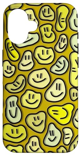 Niedliche ästhetische Trippy Flüssigkeit tropfendes Lächeln Gesicht gelb Hülle für iPhone 16 Niedliche ästhetische Trippy Flüssigkeit tropfendes Lächeln Gesicht gelb Hülle für iPhone 16 von melting smile face kidcore aesthetic fairycore