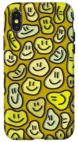 Niedliche ästhetische Trippy Flüssigkeit tropfendes Lächeln Gesicht gelb Hülle für iPhone X/XS Niedliche ästhetische Trippy Flüssigkeit tropfendes Lächeln Gesicht gelb Hülle für iPhone X/XS von melting smile face kidcore aesthetic fairycore
