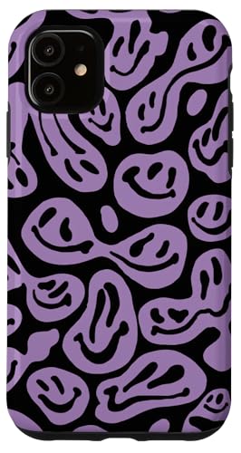 Niedliche ästhetische Trippy Pink Flüssigkeit tropfendes lila Lächeln Gesicht Hülle für iPhone 11 Niedliche ästhetische Trippy Pink Flüssigkeit tropfendes lila Lächeln Gesicht Hülle für iPhone 11 von melting smile face kidcore aesthetic fairycore