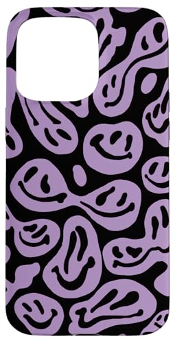Niedliche ästhetische Trippy Pink Flüssigkeit tropfendes lila Lächeln Gesicht Hülle für iPhone 15 Pro Max von melting smile face kidcore aesthetic fairycore