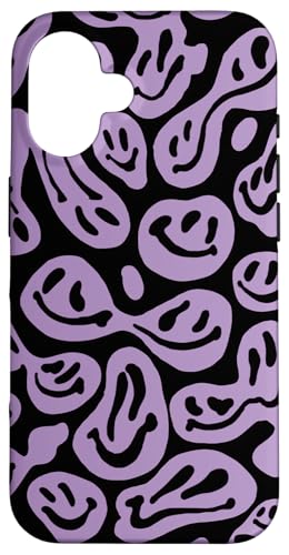 Niedliche ästhetische Trippy Pink Flüssigkeit tropfendes lila Lächeln Gesicht Hülle für iPhone 16 Niedliche ästhetische Trippy Pink Flüssigkeit tropfendes lila Lächeln Gesicht Hülle für iPhone 16 von melting smile face kidcore aesthetic fairycore