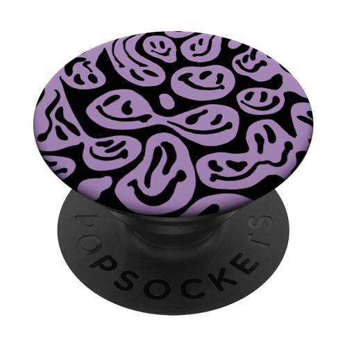 Niedliche ästhetische Trippy Pink Flüssigkeit tropfendes lila Lächeln Gesicht PopSockets Klebender PopGrip Niedliche ästhetische Trippy Pink Flüssigkeit tropfendes lila Lächeln Gesicht PopSockets Klebender PopGrip von melting smile face kidcore aesthetic fairycore
