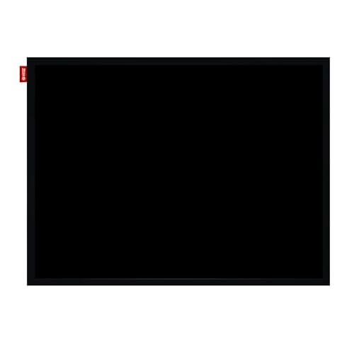Memobe - Kreidetafel Schwarz - in Rahmen aus Holz Schwarz - Kreidetafel zum Aufhängen - Tafel für Wohnung, Küche, Büro, Schule - Wandplaner, Wochenplaner - Schreibtafel - 120x90 cm von memobe