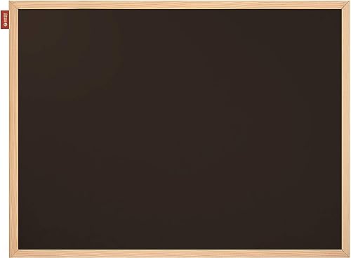 Memobe Kreidetafel zum aufhängen aus lackierter HDF-Platte mit Holzrahmen Tafel Schwarz Hängetafel für Küche Memoboard Schreibtafel Büro organizer Blackboard Schule Zubehör 80x60 cm von memobe
