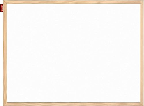 Memobe Pinnwand Magnetisch Magnettafel Kinder Magnete Whiteboard Büro organizer Schule Zubehör Memoboard zum Aufhängen weiß Tafel zum Beschriften Rahmen aus Holz 60x40 cm von memobe