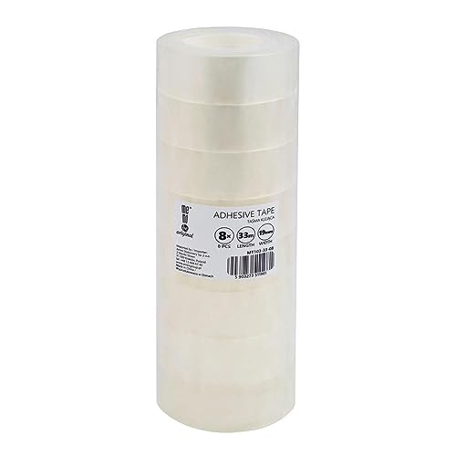 memobe Amex Klebeband Transparente Allzweckband Schule Büro Arbeit Klebefilm beständig haltbar klarer Tesafilm mit Akrylkleber Mehrzweck Klebe Rollen 19mmx33m 8 Stk. memobe Amex Klebeband Transparente Allzweckband Schule Büro Arbeit Klebefilm beständig haltbar klarer Tesafilm mit Akrylkleber Mehrzweck Klebe Rollen 19mmx33m 8 Stk. von memobe