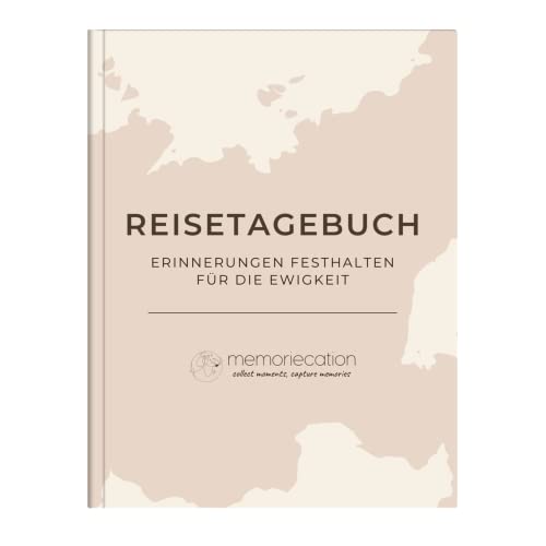 memoriecation® Reisetagebuch zum Ausfüllen - Unser Travel Journal ist dein inspirierendes Tagebuch für Urlaub, Weltreise oder Städtetrip - Perfektes Reise Geschenk für Weltenbummler - A5 von memoriecation