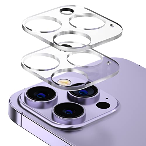 memumi 3D Kamera Glas Schutzfolie für iPhone 14 Pro/iPhone 14 Pro Max, [2 Stück] Kamera Linse Panzerglasfolie Anti-Kratzen Kameraschutz für iPhone 14 Pro 2022 von memumi