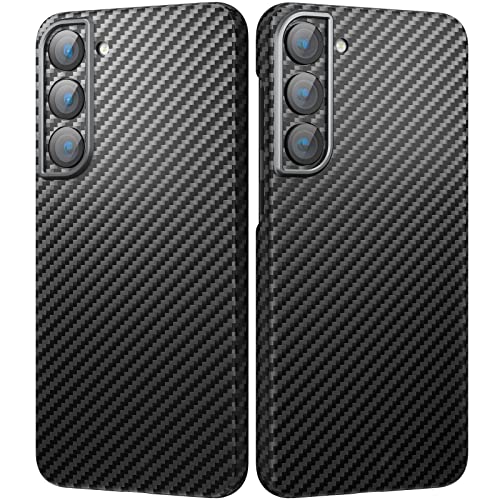 memumi Carbon Hülle für Galaxy S23 Plus, 0.5 mm Superdünne, Hülle aus echter Aramidfaser [100% Aramidfaser] mit Fallschutz in Militärqualität für Galaxy S23 Plus von memumi