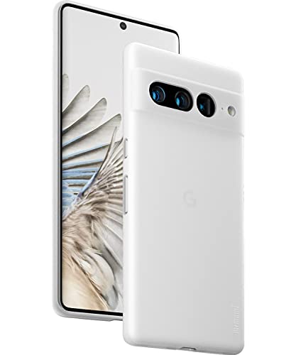 memumi Hülle für Google Pixel 7 Pro, Mehrweg Schlankes Extra Dünn Hardcase [0.3mm Halb Transparent] Anti-Fingerabdruck, FeinMatt Federleicht Schutzhülle kompatibel mit Google Pixel 7 Pro -Weiß von memumi