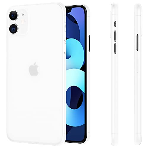 memumi Hülle für das Neue iPhone 11 (6.1 inch), Mehrweg 0.3 mm dick, Slim Fit, Mattes Finish [Stoßfest, rutschfest, Kratzfest]. Schutzhülle für das Neue iPhone 11 (6.1 inch).Trans-Weiß(Version 2019) von memumi