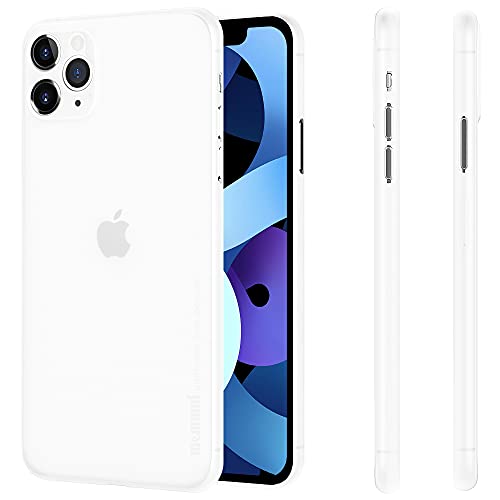 memumi Hülle für das Neue iPhone 11 Pro 5.8 ", Mehrweg 0.3 mm dick, Slim Fit, Mattes Finish [Stoßfest, rutschfest, Kratzfest]. Schutzhülle für das Neue iPhone 11 Pro 5.8".Trans-Weiß (Version 2019) von memumi