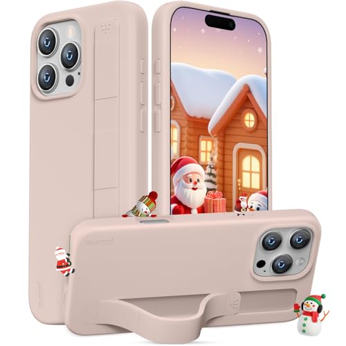 memumi Silikon Hülle für iPhone 16 Pro Max mit Ständer, Hochwertiges Liquid Silikon hülle mit Handyhalterung, Fingerhalterung Handyhülle für iPhone 16 Pro Max -Rosa memumi Silikon Hülle für iPhone 16 Pro Max mit Ständer, Hochwertiges Liquid Silikon hülle mit Handyhalterung, Fingerhalterung Handyhülle für iPhone 16 Pro Max -Rosa von memumi