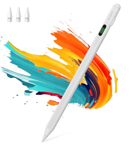 memumi Stylus Pen für iPad 2018-2025 ipad Stift mit USB-C Schnellladeleistung, Handflächenablehnung/Neigungssensitivität,Kompatibel mit iPad Pro11/12.9/13'', 6/7/8/9/10.Gen, Air11/13'', Mini5/6 (Weiß) memumi Stylus Pen für iPad 2018-2025 ipad Stift mit USB-C Schnellladeleistung, Handflächenablehnung/Neigungssensitivität,Kompatibel mit iPad Pro11/12.9/13'', 6/7/8/9/10.Gen, Air11/13'', Mini5/6 (Weiß) von memumi
