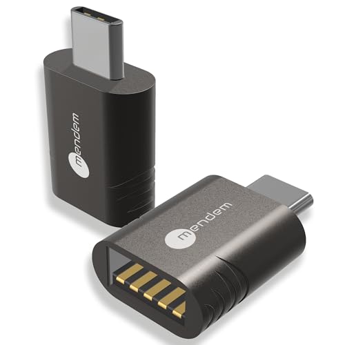 mendem USB-C auf USB 3.0 OTG Adapter (2er Set), kompatibel mit iPhone 15/16 Pro Max, MacBook, iPad, Samsung Galaxy, Surface, Xiaomi und mehr von mendem