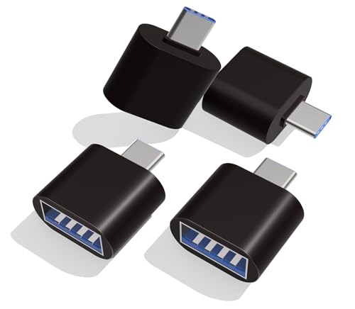 mendem USB-C auf USB-A Adapter (4 Stück) Ladeadapter Datenübertragung OTG Konverter, Kompatibel mit Handys, Laptops, Tablets und viel mehr von mendem