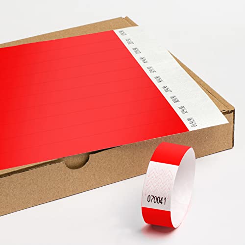 Einlassbänder aus Tyvek ohne Aufdruck 19 x 255 mm - 1000 Stück Party Eintrittsbänder - Selbstklebend und Wasserdicht Festival Armbänder - Club Bänder von messimo