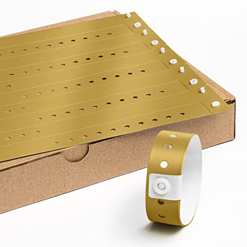 Einlassbänder aus Vinyl ohne Aufdruck 19 x 255 mm - 500 Stück Party Eintrittsbänder - Wasserdicht Festival Armbänder - Club Bänder von messimo