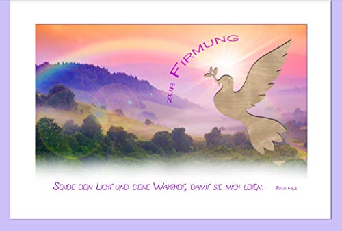 metALUm Karte zur Firmung REGENBOGEN | 1212044_F von metALUm
