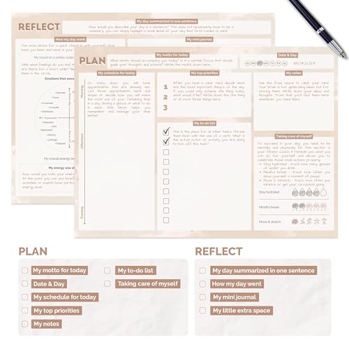 Daily Planner To Do List Notepad by metaFox becoming - A Good Day Planner - 50 Pages Undated Daily Planner Pad - Daily Notepad for Work and Personal Planner Daily Planner To Do List Notepad by metaFox becoming - A Good Day Planner - 50 Pages Undated Daily Planner Pad - Daily Notepad for Work and Personal Planner von metaFox