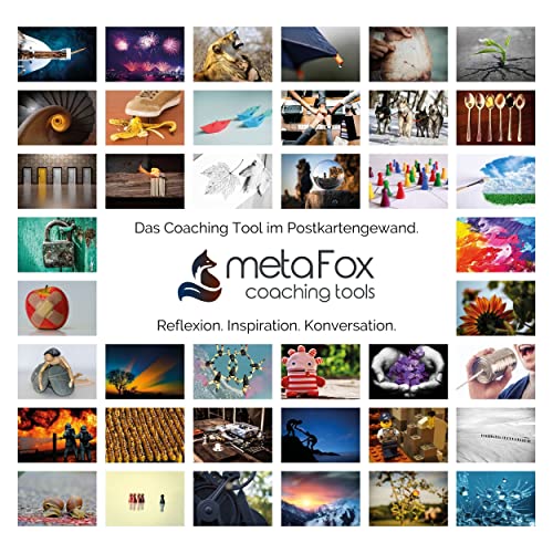 metaFox | Leading Change Postkartenpaket | 52 Karten für Coaching & Change Management | Basierend auf dem 8-Schritte-Prozess zum Führen von Veränderungen von John P. Kotter von metaFox