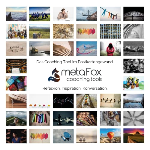 metaFox - ZUSAMMEN WACHSEN - Postkarten-Set der besonderen Art für Teambuilding & Teamentwicklung, mit 52 Karten - Kartenset Coaching Tool Motivationskarten Gefühlskarten Kommunikationstraining von metaFox