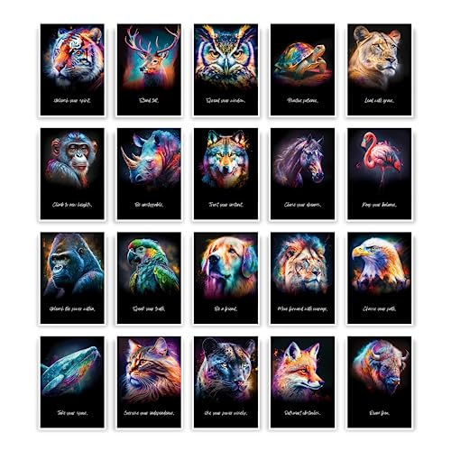 metaFox papeal Spirit Animals by 44 Illustration Animal Card Deck with Inspiring Messages - Thank You Cards Animals and Animal Oracle Cards - Postcards Pack for Postcrossing metaFox papeal Spirit Animals by 44 Illustration Animal Card Deck with Inspiring Messages - Thank You Cards Animals and Animal Oracle Cards - Postcards Pack for Postcrossing von metaFox