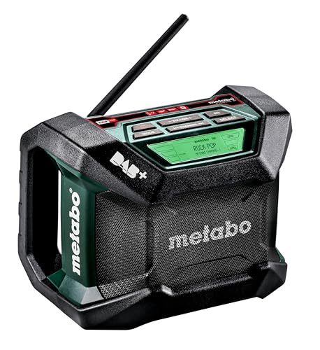metabo Akku-Baustellenradio R 12-18 DAB+ BT – 600778850 – Robustes Radio mit digitalem DAB+ Empfang, Bluetooth und hoher Klangqualität – Inklusive Netzkabel – Ohne Akku von metabo