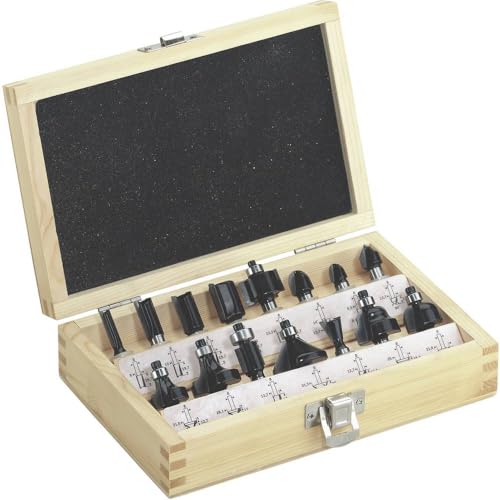 Metabo Fräsersortiment-SP, 8mm, 15-teilig – 631039000 – Fräser für Holz, Kunststoff und Metall von metabo