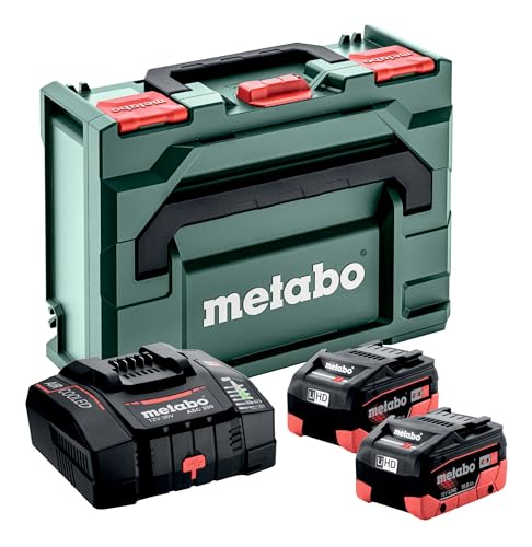 metabo Basis-Set - 2X LiHD 18 V / 10 Ah Akkus + ASC 290 Schnellladegerät in metaBOX 145 - Leistungsstark, langlebig - Profi-Qualität metabo Basis-Set - 2X LiHD 18 V / 10 Ah Akkus + ASC 290 Schnellladegerät in metaBOX 145 - Leistungsstark, langlebig - Profi-Qualität von metabo