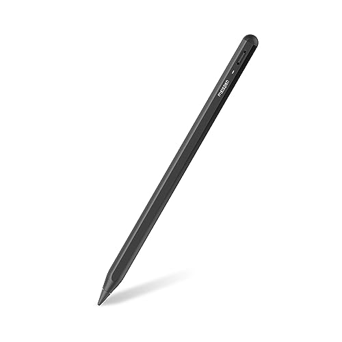 Metapen Stift A8 Kompatibel mit Apple iPad 2018-2023, Schnelle Aufladung, Neigungserkennung, Palm-Ablehnung, Haftet Magnetisch, für iPad 10/9/8/7/6/Pro 5/4/3/Air 5/4/3/Mini 6/5, Stylus Pen (Schwarz) von metapen