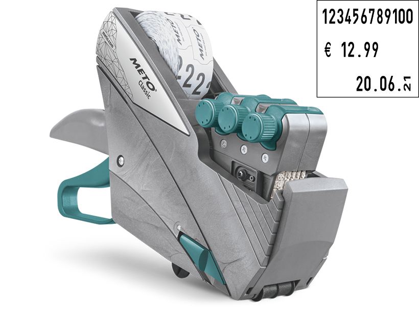 METO Preisauszeichner Classic XL 3329, 3-zeilig, 33-stellig von meto