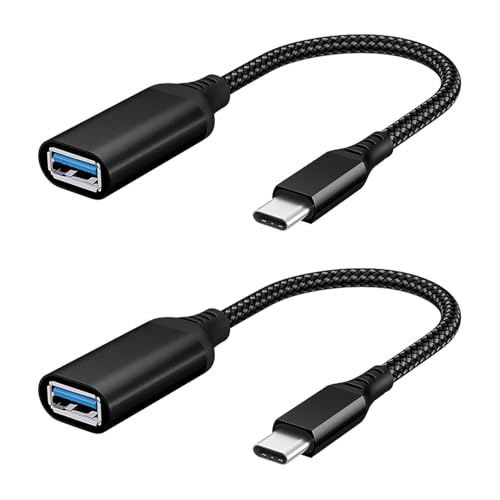 2 Stück Adapter USB C auf USB OTG, Typ C auf USB 3.0 USB C Stecker zu USB A Buchse, Datenübertragung und Aufladefunktion, Kompatibel mit MacBook, iPad, Samsung Galaxy, und weiteren USB C Geräten, 20cm 2 Stück Adapter USB C auf USB OTG, Typ C auf USB 3.0 USB C Stecker zu USB A Buchse, Datenübertragung und Aufladefunktion, Kompatibel mit MacBook, iPad, Samsung Galaxy, und weiteren USB C Geräten, 20cm von meukcez