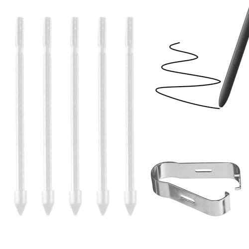 5X S Pen Spitzen, Ersatzspitzen für S-Pen, S Pen Replacement Tips Kompatibel mit Samsung Galaxy Tab S7 FE, S7, S7+, S8, S8+, S8 Ultra, Note 8/9, Touch Stylus S Pen Spitzen, Nibs Werkzeugset (Weiß) von meukcez