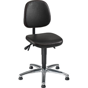 mey chair Arbeitsdrehstuhl WF-TG-KL-ALU schwarz Kunstleder von mey chair