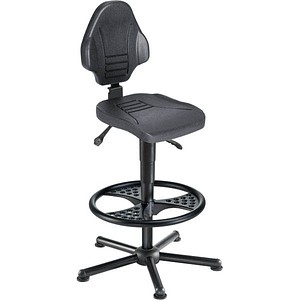 mey chair XXL Arbeitsdrehstuhl W13-25-H-PU-FR3 schwarz von mey chair