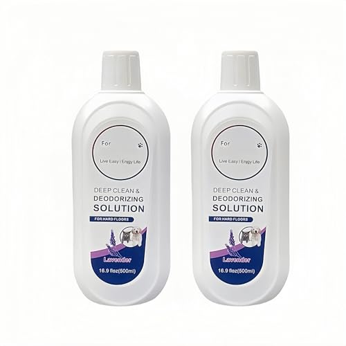 2 Stück 500 ml Bodenreinigungsflüssigkeit mit Lavendelgeschmack, kompatibel mit Tineco, FLOOR ONE S5/S3/IFLOOR3/IFLOOR2/IFLOOR-SERIE, Nachfüllreiniger for Hartholz und Fliesen von mhddhd