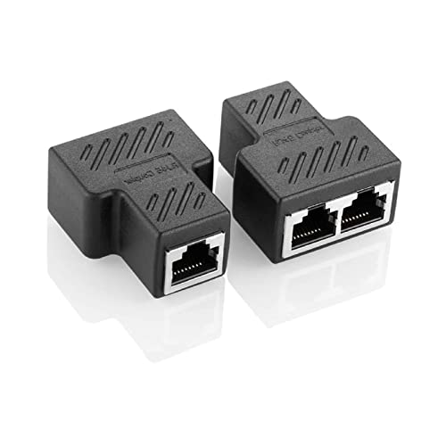 mhinese 1 Paar RJ45 Splitter, Lan Splitter 1 auf 2 für Cat5 Cat5e Cat6 Cat6e Cat7 Cat8 Kabel und Unterstützen Sie Zwei Computer Gleichzeitig um Sich zum Gleichzeitigen Verbinden im Internet. mhinese 1 Paar RJ45 Splitter, Lan Splitter 1 auf 2 für Cat5 Cat5e Cat6 Cat6e Cat7 Cat8 Kabel und Unterstützen Sie Zwei Computer Gleichzeitig um Sich zum Gleichzeitigen Verbinden im Internet. von mhinese