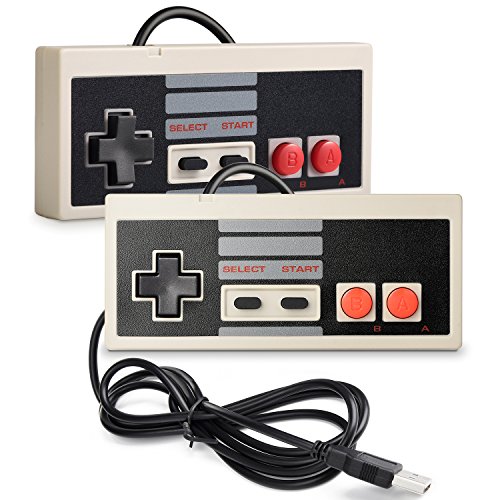 2 Pack miadore NES Controller USB Gamepad für PC/Mac,Classic USB NES Controller Joystick Joypad für Windows PC/MAC/Raspberry Pi3 / RetroPie NES Emulator von miadore