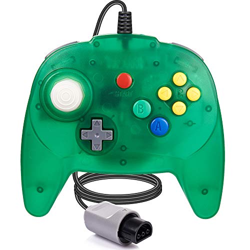 miadore N64 Controller Wired Game Pad Joystick Kompatibel mit der N64 Konsole (Klares Grün) von miadore