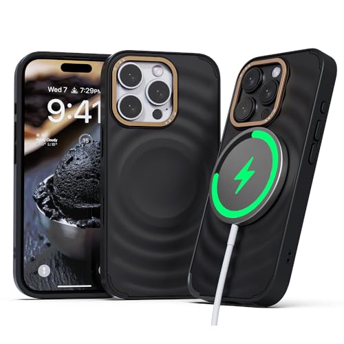 miak Magnetic for iPhone 16 Pro Max Case, Scoop [Lightweight, Protective] for iPhone 16 Pro Max 17.5 cm - Black Sorbet von miak