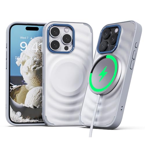 miak Magnetische Schutzhülle für iPhone 16 Pro, Schaufel [leicht, schützend] für iPhone 16 Pro 6,3 Zoll – Milchsoda von miak