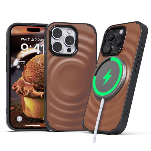 miak Magnetische Schutzhülle für iPhone 16 Pro, Schaufel [leicht, schützend] für iPhone 16 Pro 6,3 Zoll – Mokka-Mousse von miak