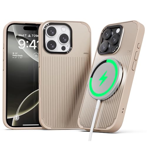 miak Mood Case für iPhone 16 Pro - Kratzfeste Schutzhülle, hergestellt für magnetisches und kabelloses Ladegerät - Latte miak Mood Case für iPhone 16 Pro - Kratzfeste Schutzhülle, hergestellt für magnetisches und kabelloses Ladegerät - Latte von miak